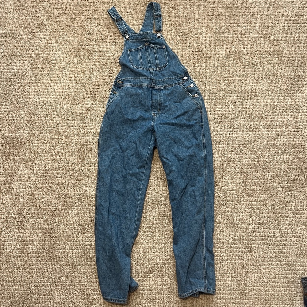 Straight Leg Blue Denim Overalls HIGH QUALITY/ 100% Cotton